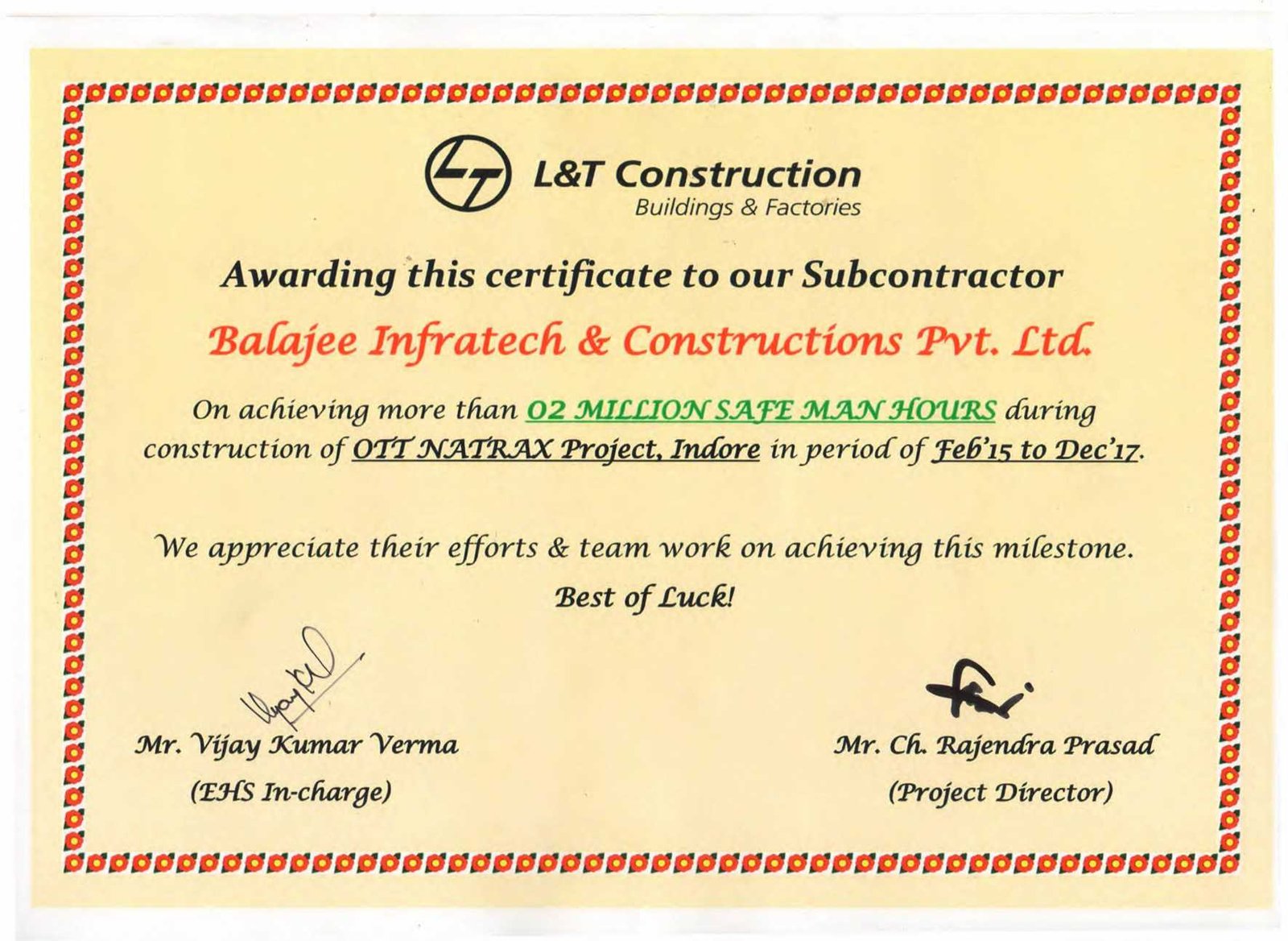 Balajee award and recognition 10